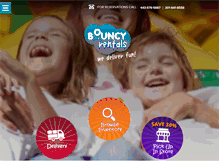 Tablet Screenshot of bouncy-rentals.com